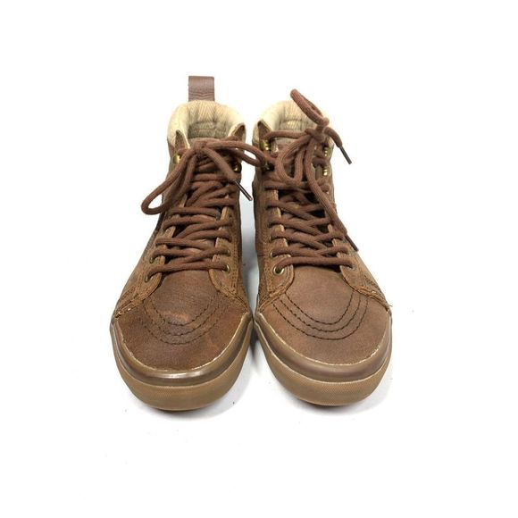 Vans SK8 HI MTE Unisex Brown Leather Ankle Boots Women 9 Mens 7.5. RARE - Picture 2 of 5